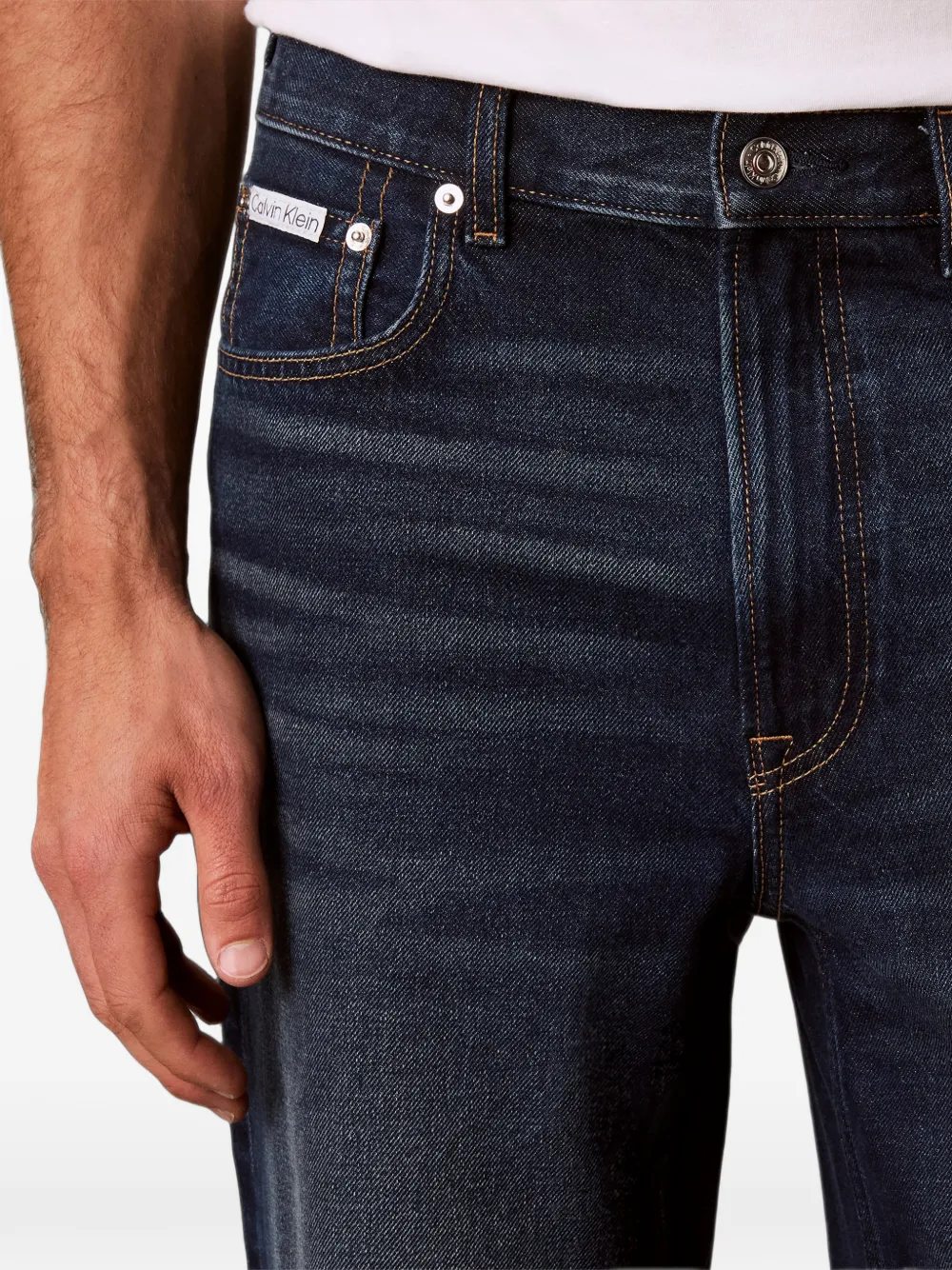 Calvin Klein Jeans met vervaagd effect Blauw