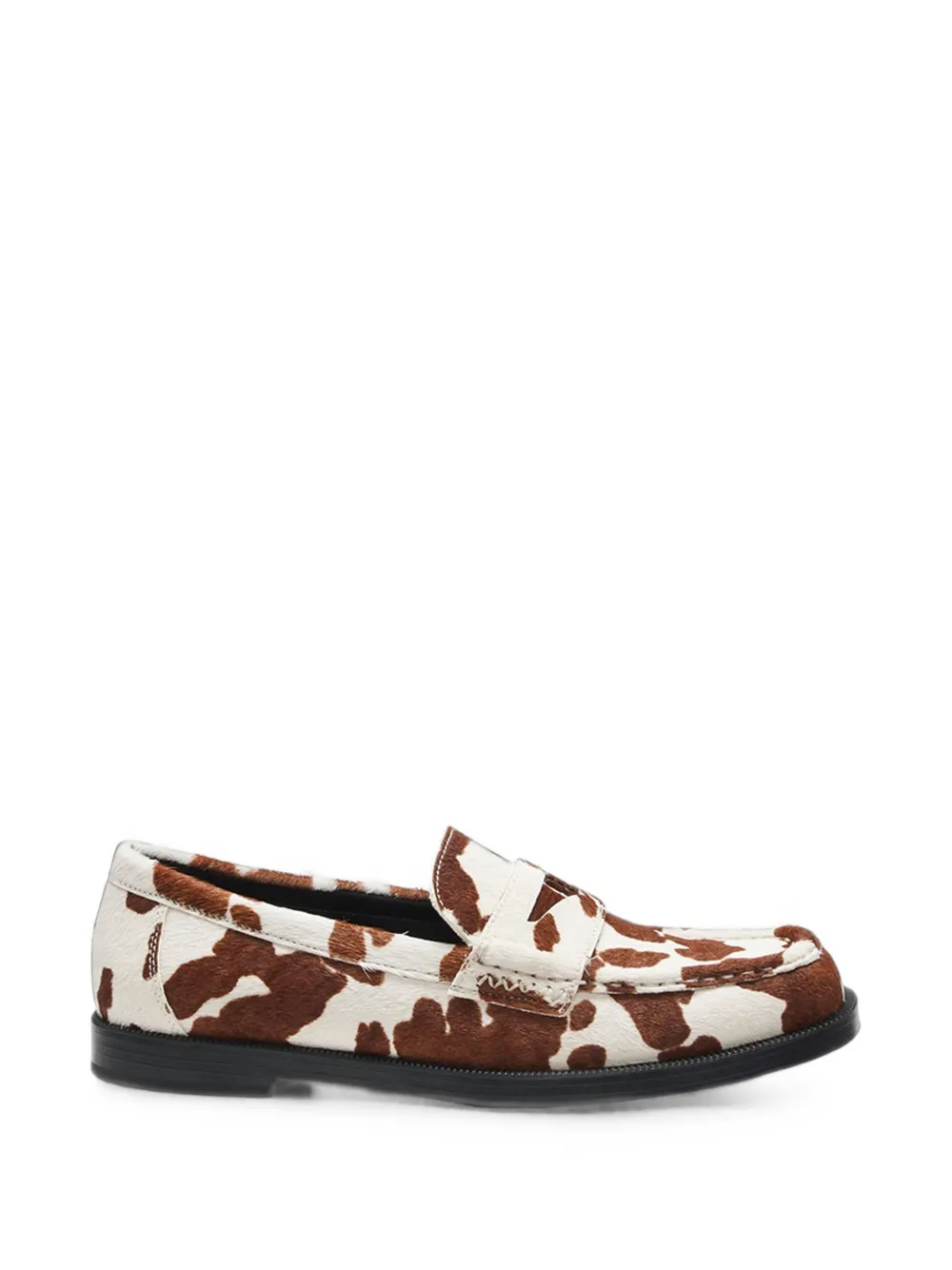 HUGO semi-squared loafers with tonal hardware - Bianco