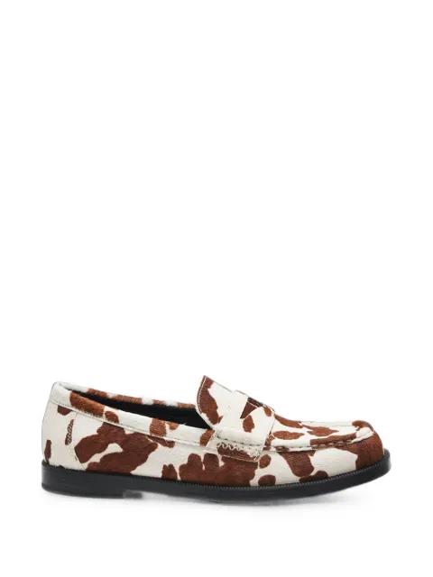 HUGO semi-squared loafers with tonal hardware