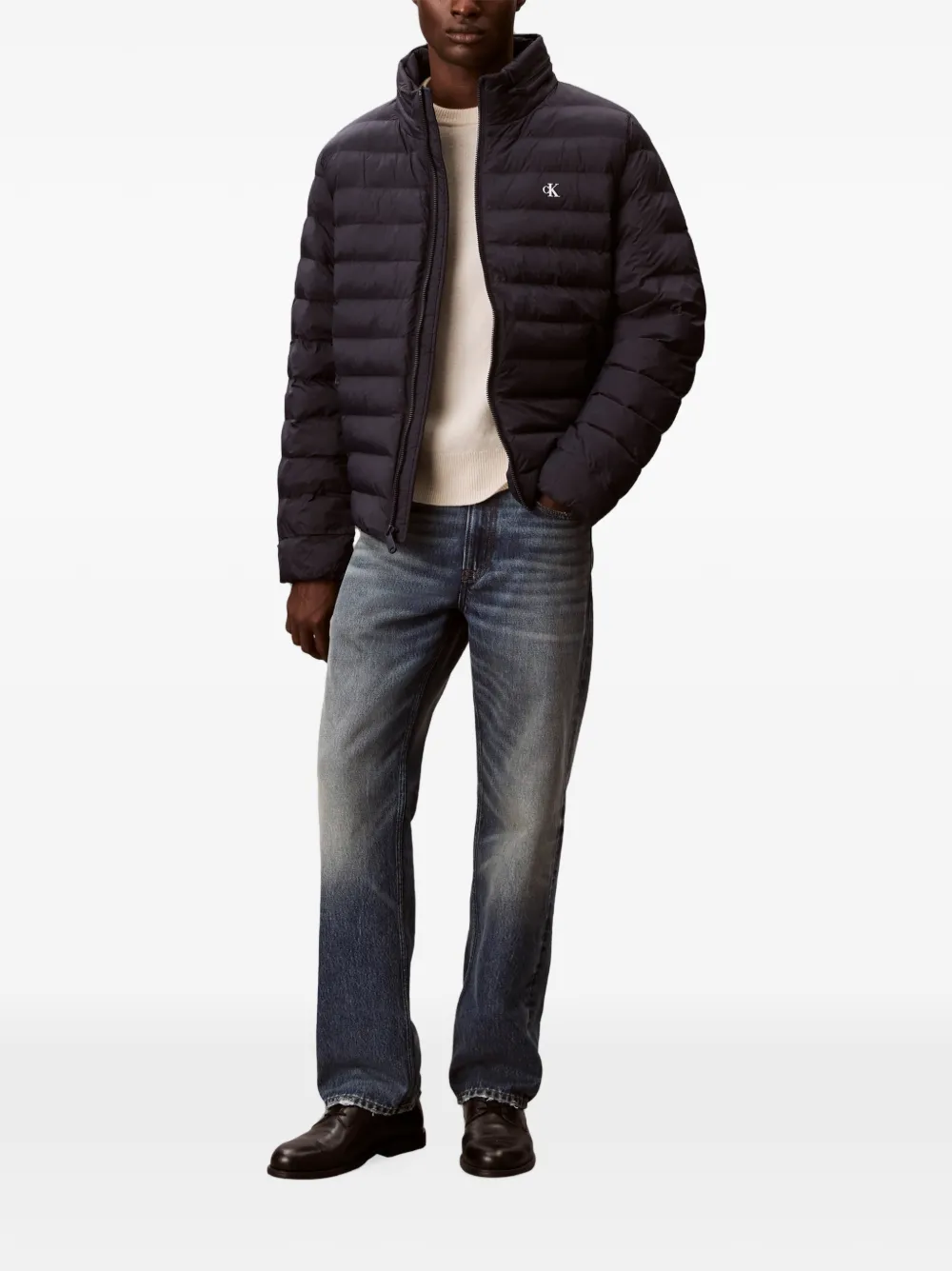 Calvin Klein Bomberjack met logoprint Blauw