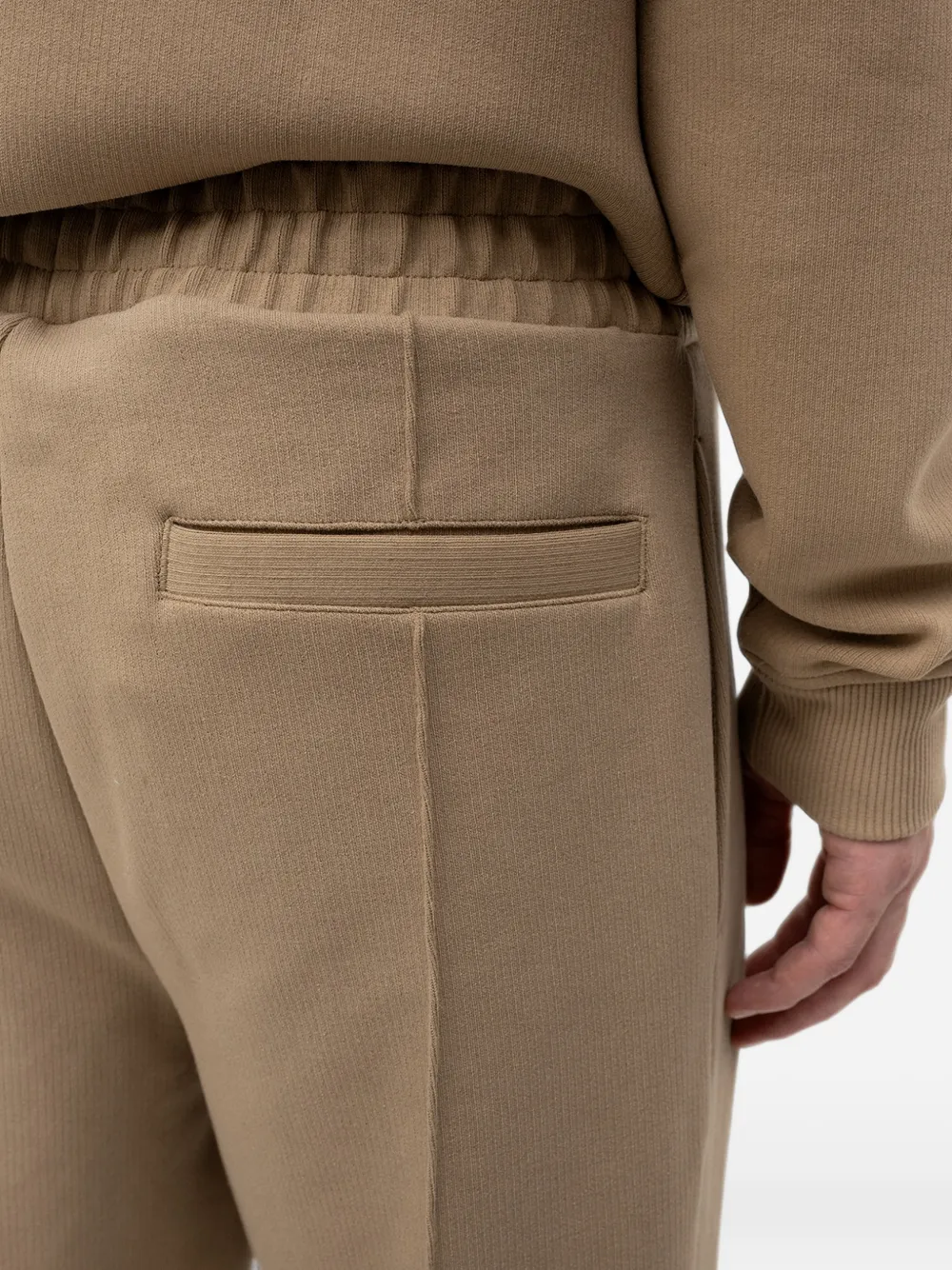 HUGO Trainingsbroek met logopatch Beige