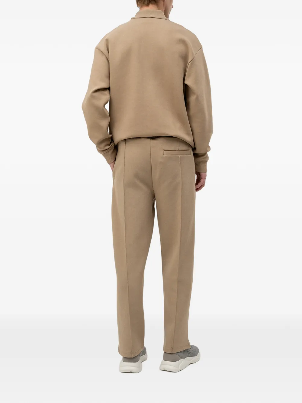 HUGO Trainingsbroek met logopatch Beige