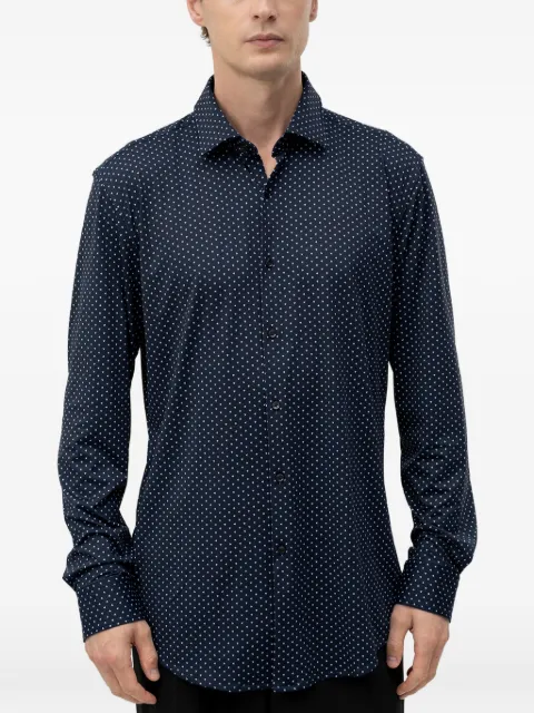 HUGO geometric-print long-sleeve shirt