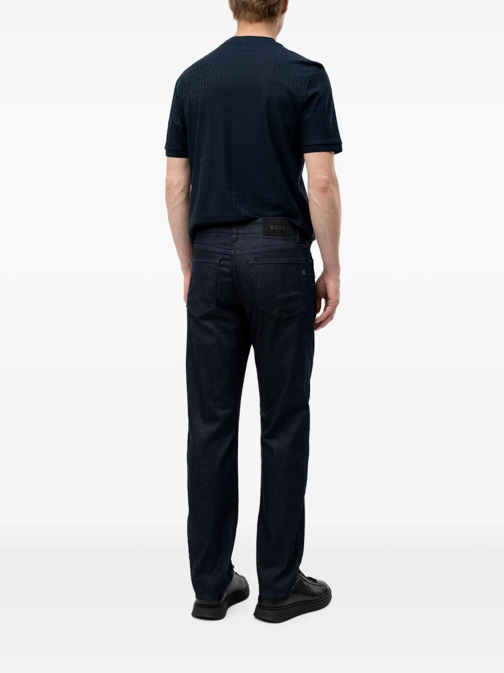 BOSS Jeans met logopatch Blauw