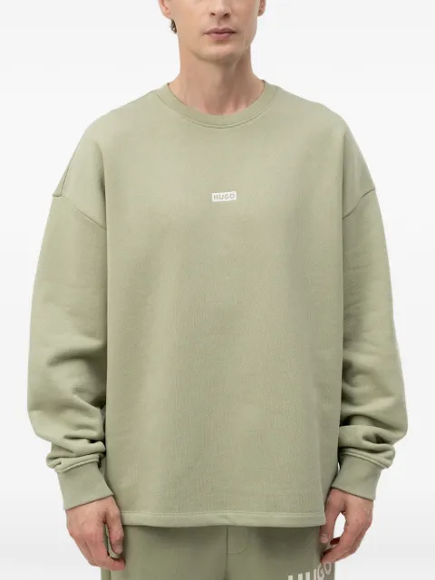 HUGO logo-print sweatshirt in cotton terry