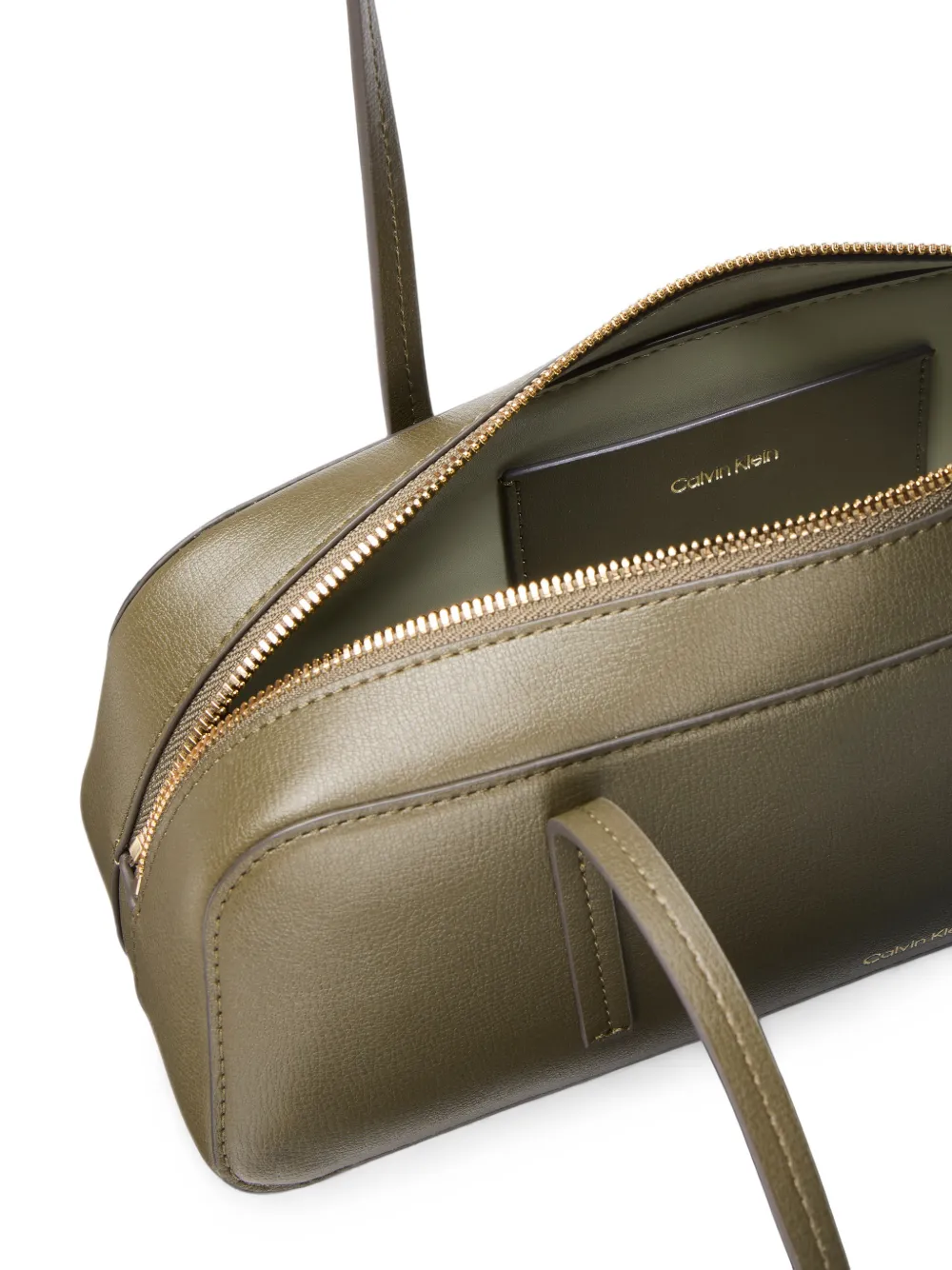 Calvin Klein Logo-print Shoulder Bag in Green, view 4