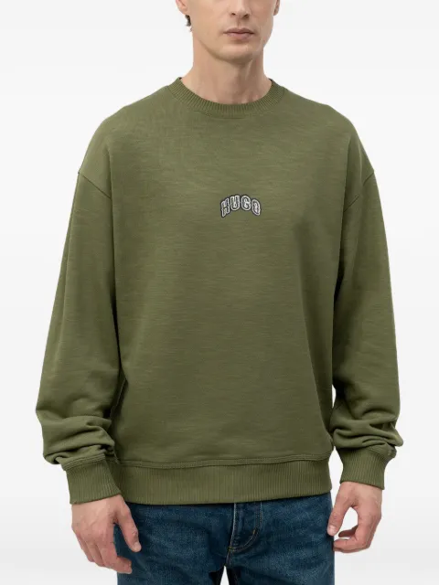 HUGO logo-embroidered sweatshirt
