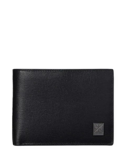 Calvin Klein logo-plaque bi-fold leather wallet
