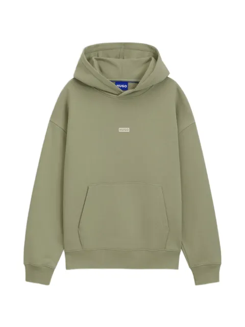 HUGO logo-detail hoodie in cotton terry
