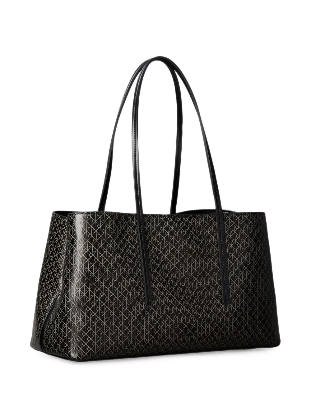 Calvin Klein Borsa a spalla con monogramma - Nero