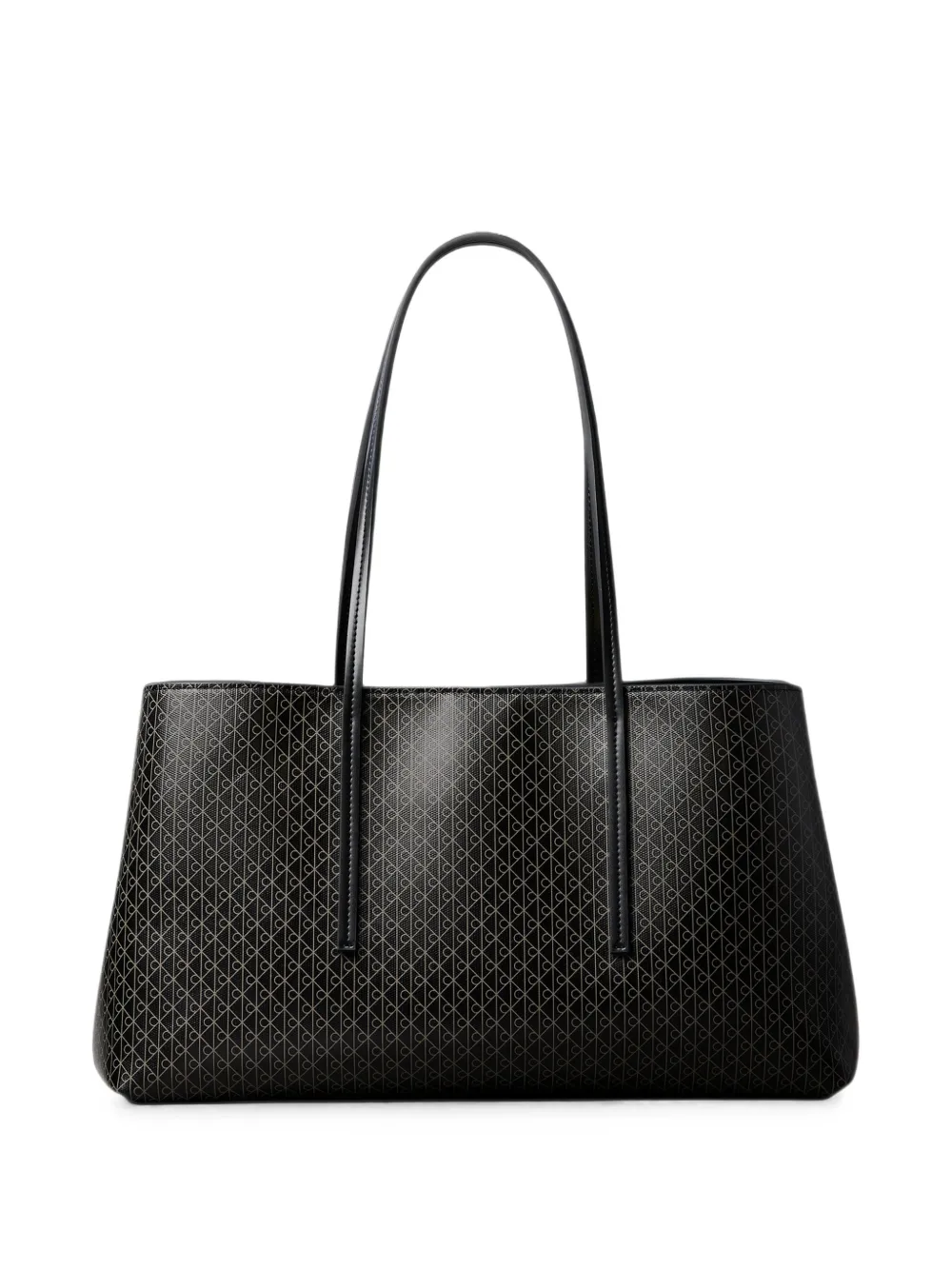 Calvin Klein Schoudertas met monogram-print Zwart