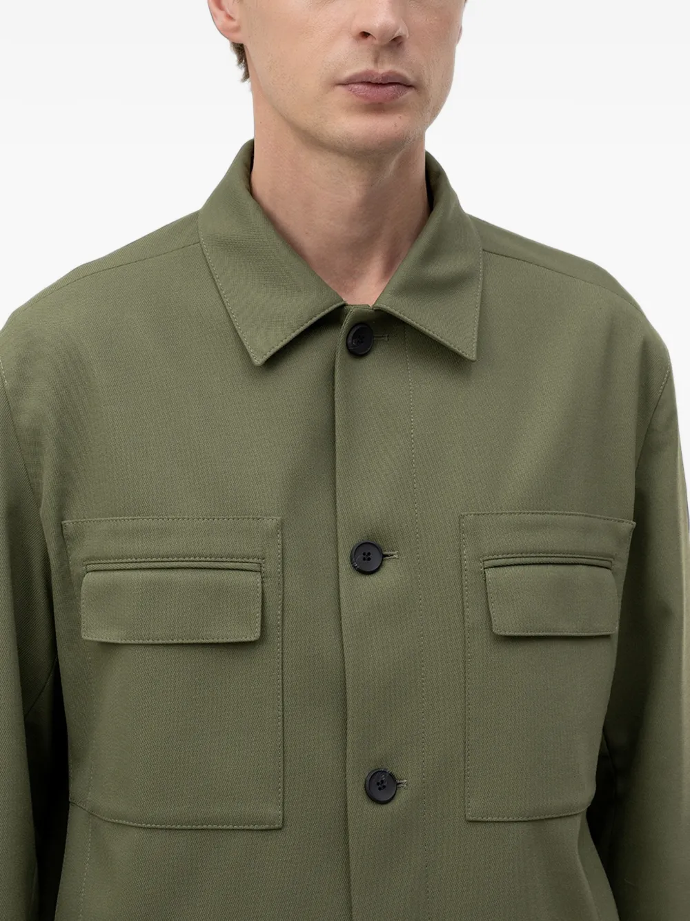 HUGO Slim-fit blazer met opgestikte borstzakken Groen