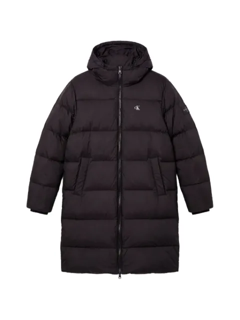 Calvin Klein long hooded padded jacket