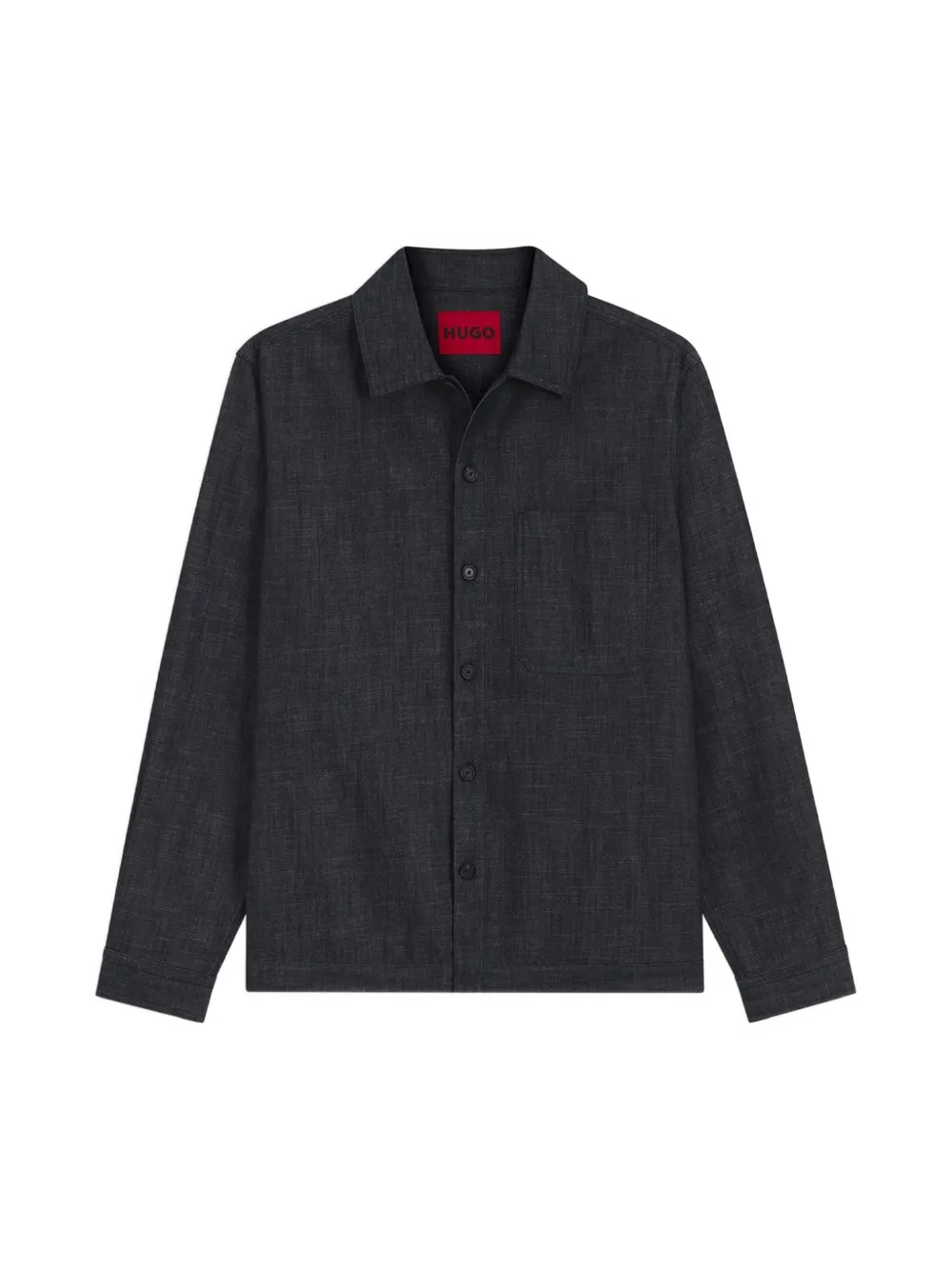 HUGO Oversized denim overhemd van katoen Blauw