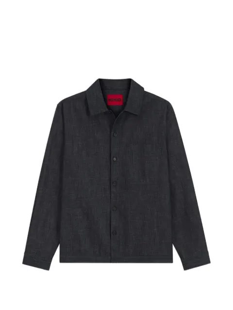 HUGO oversized-fit denim shirt in indigo cotton