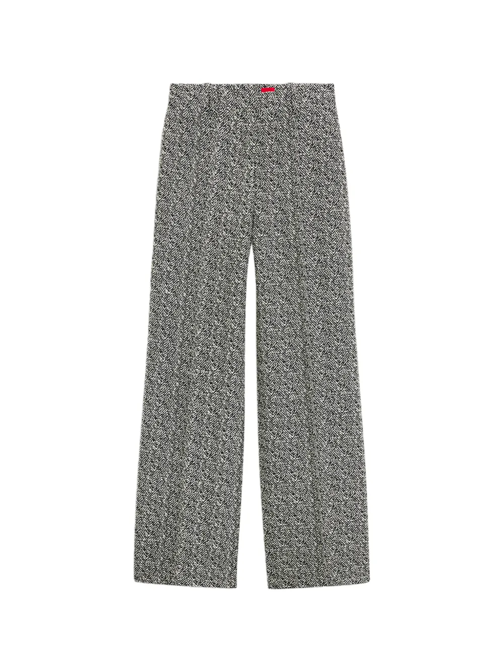 HUGO pantalon droit en tissu stretch à chevrons - Gris HUGO pantalon droit en tissu stretch à chevrons - Gris