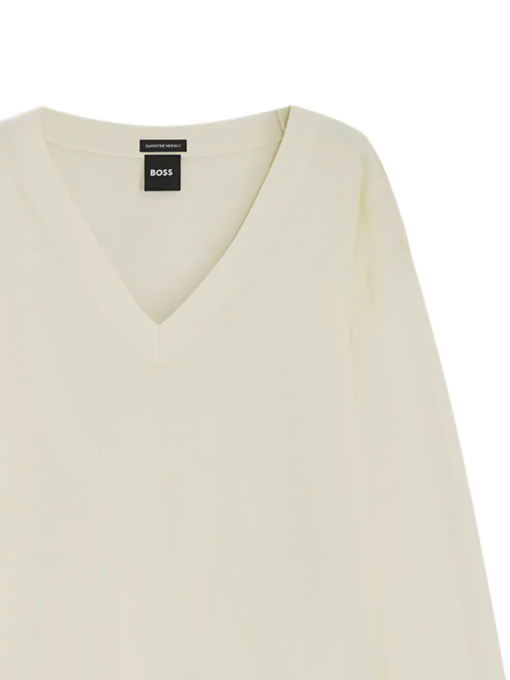 BOSS Trui van merinowol Beige