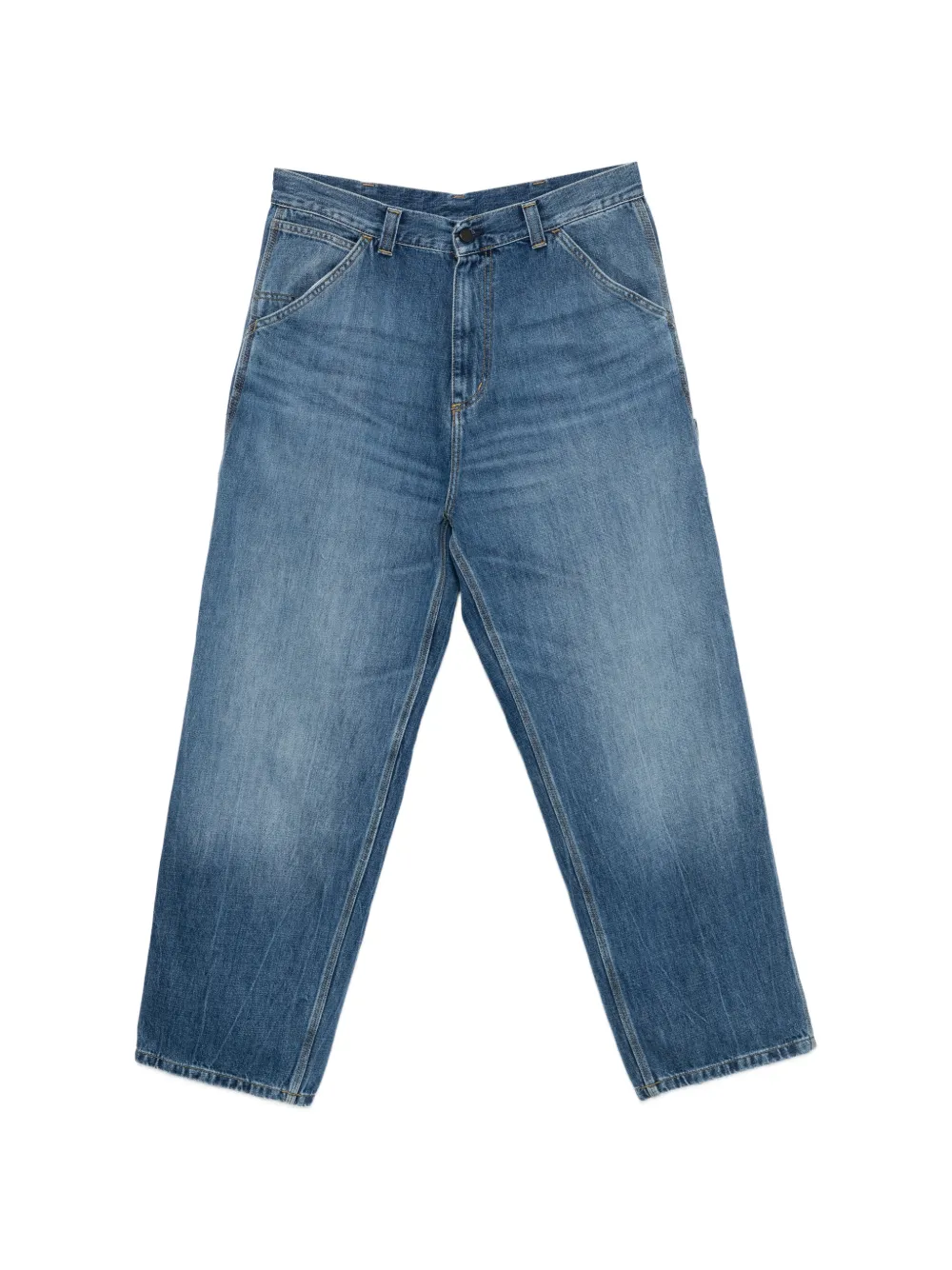 Carhartt WIP OG Single Knee logo-patch jeans - Blu