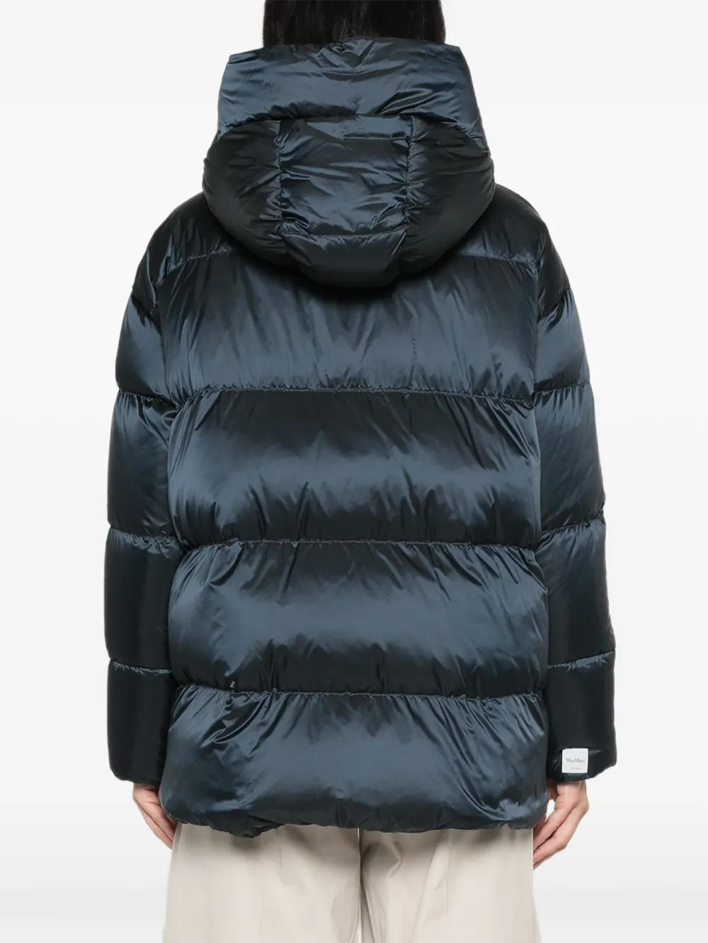 Max Mara The Cube donsjack met capuchon Blauw