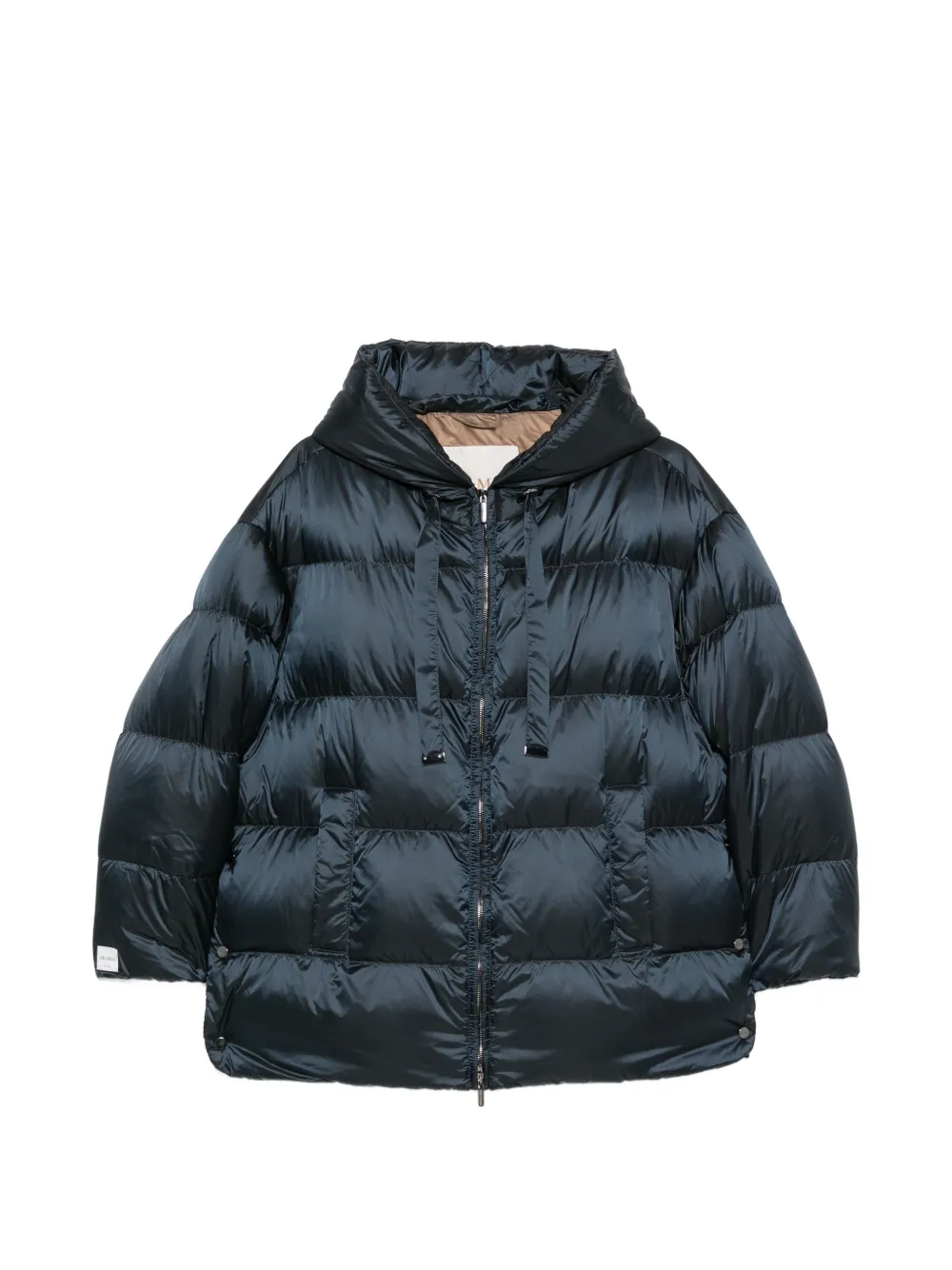 Max Mara Piumino The Cube con cappuccio - Blu
