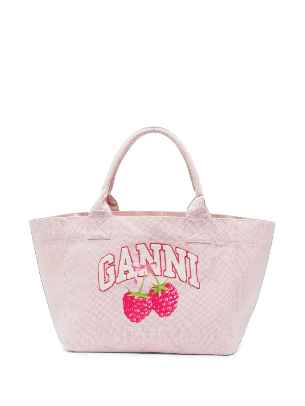 GANNI small tote bag in pink - Rosa