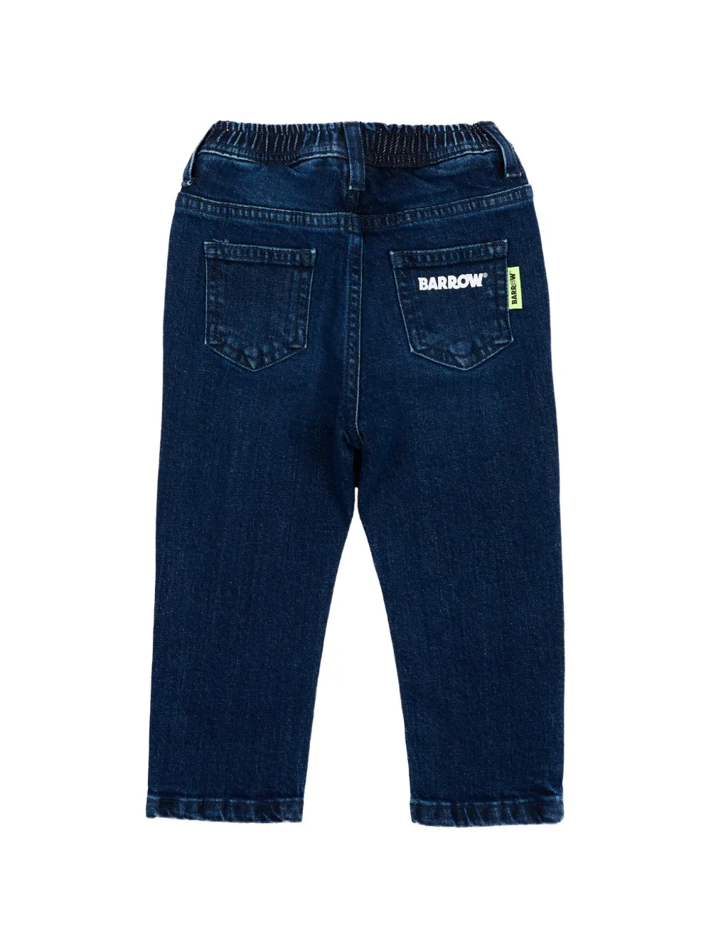 Barrow kids Jeans met elastische taille en logo-patch Blauw