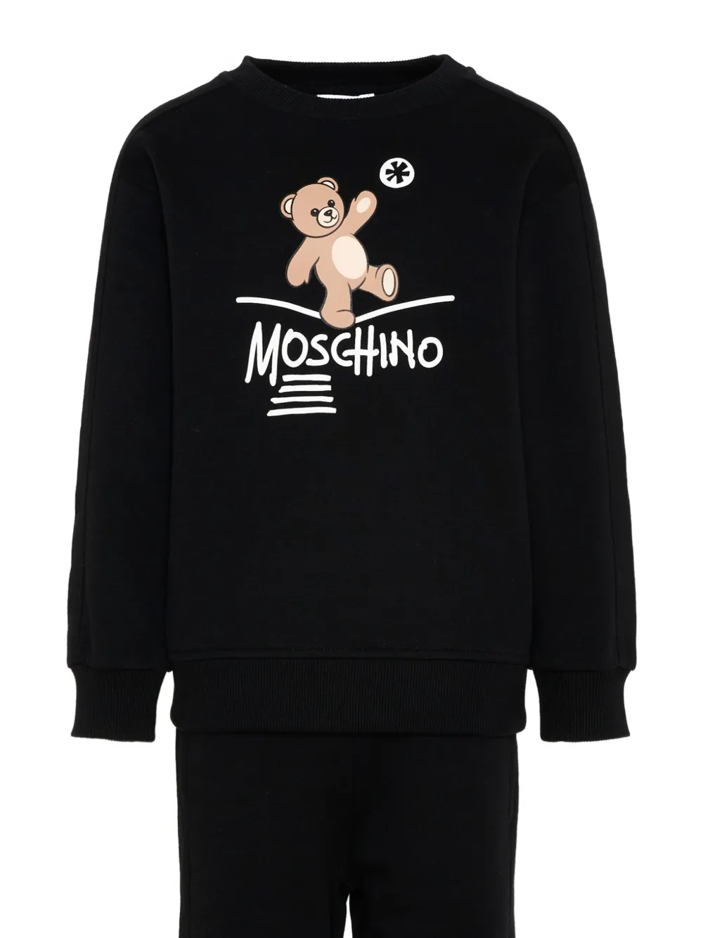 Moschino Kids Trainingspak met lange mouwen Zwart