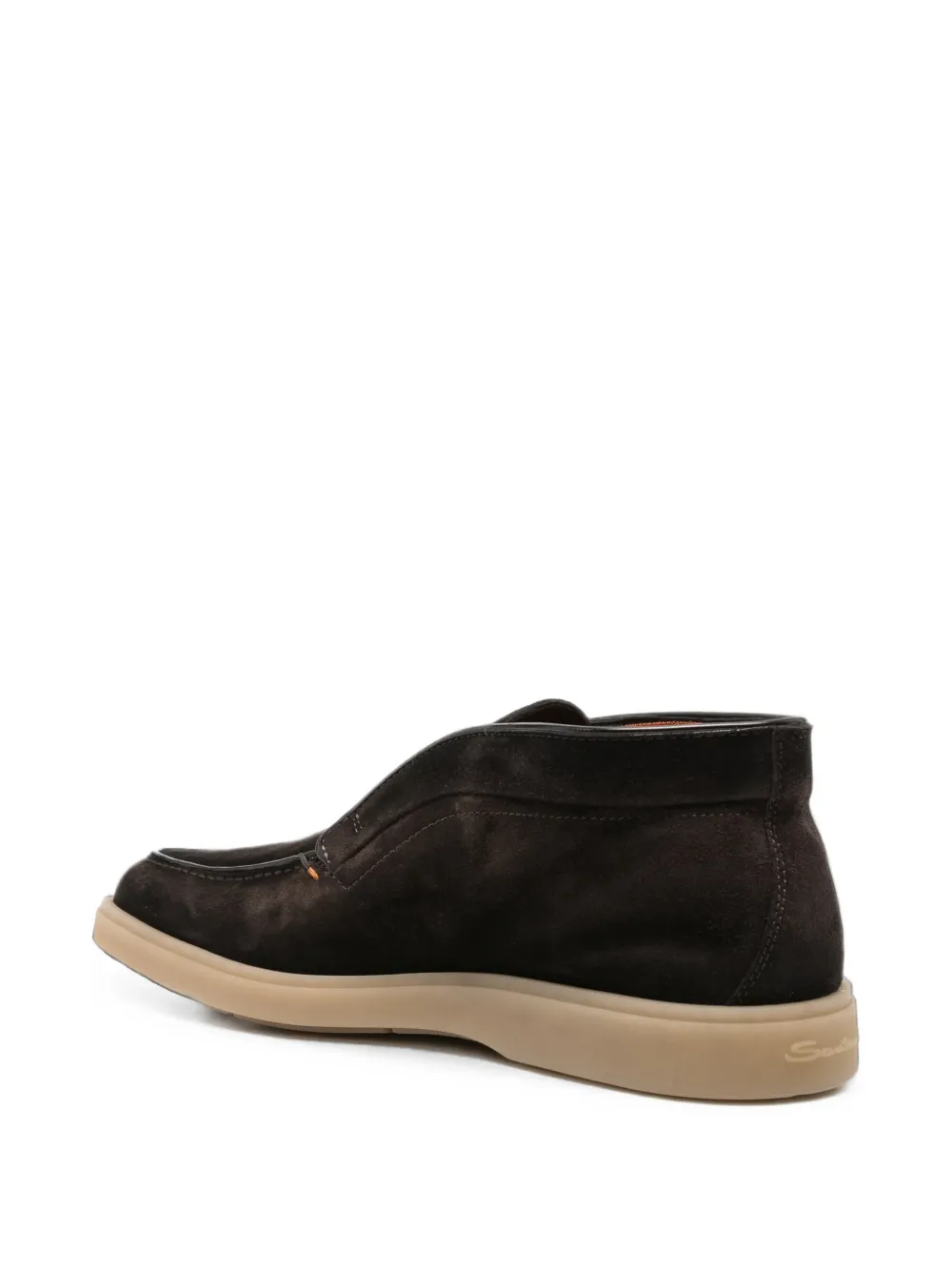 Santoni suede slip-on desert boots Bruin