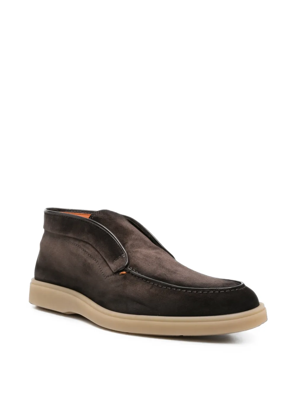 Santoni suede slip-on desert boots Bruin