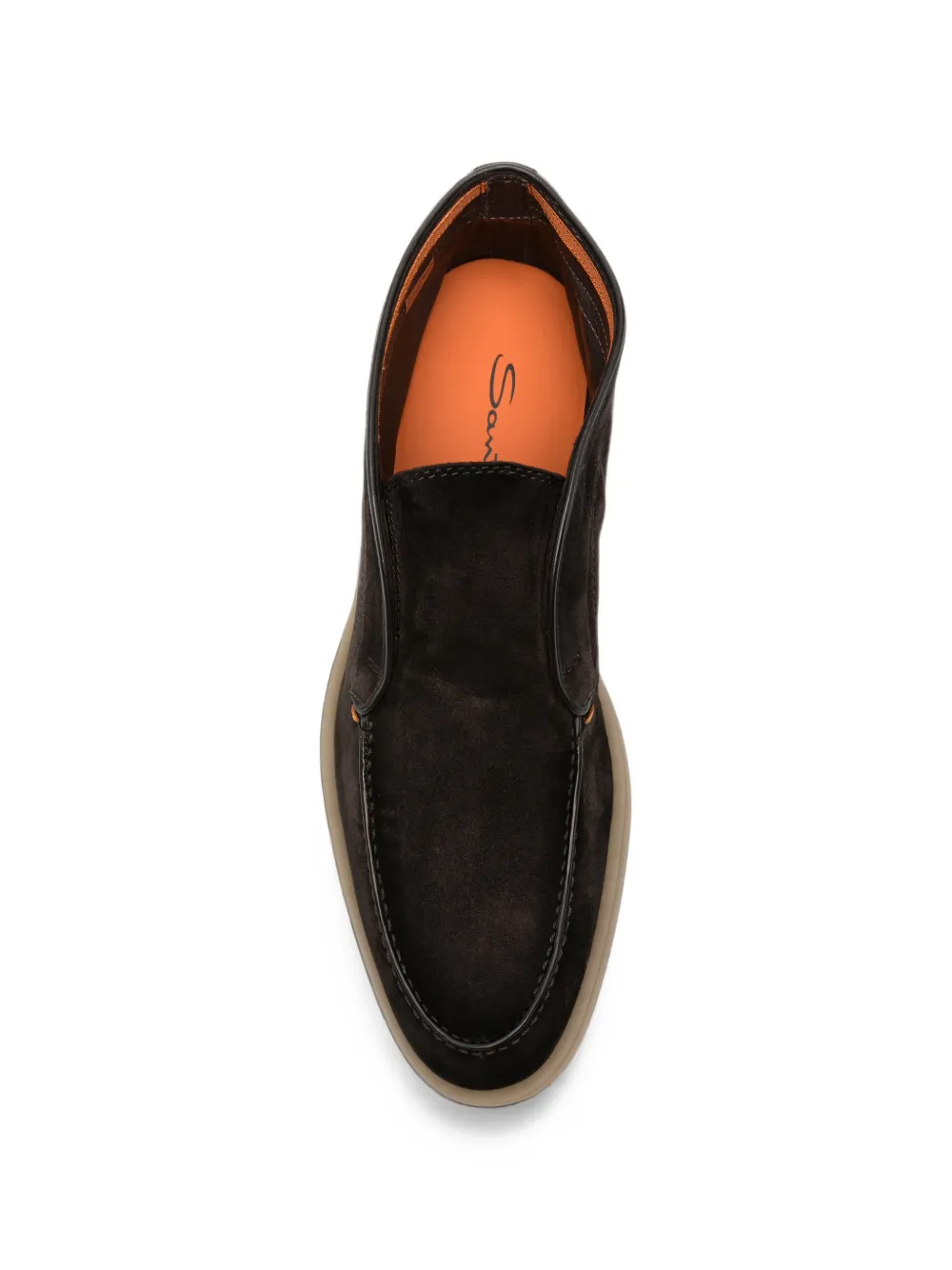 Santoni suede slip-on desert boots Bruin