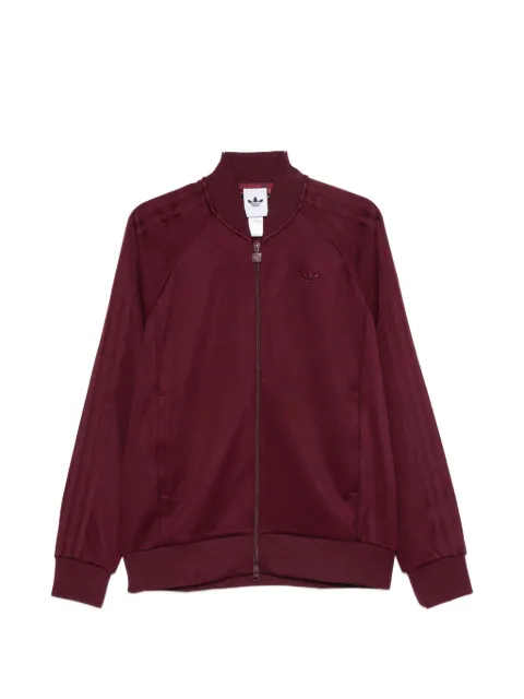 adidas logo-embroidered zip-up sweater