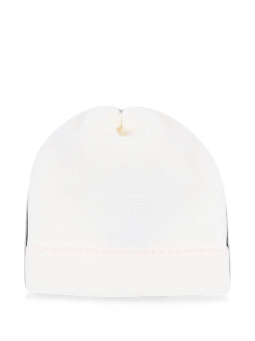Little Bear fine-knit beanie hat - Bianco