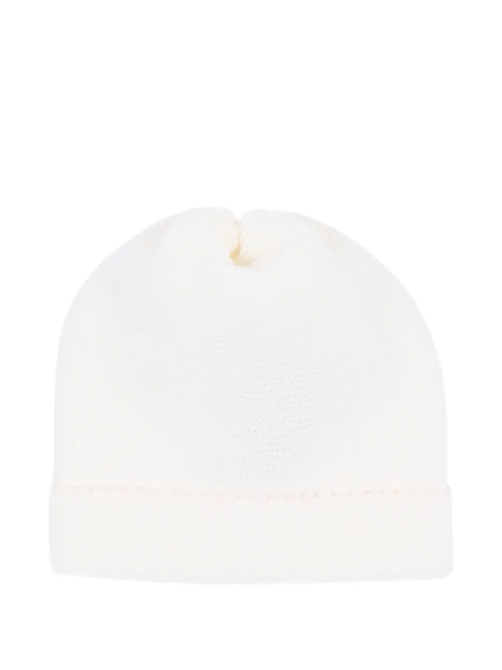 Little Bear fine-knit beanie hat - Bianco
