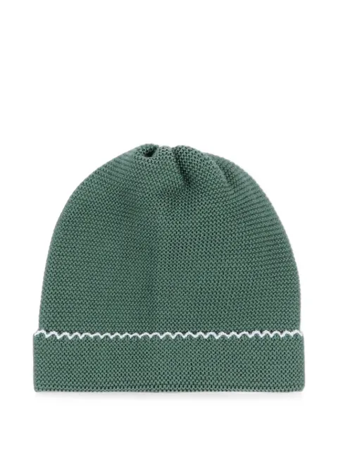 Little Bear contrast-trim beanie hat