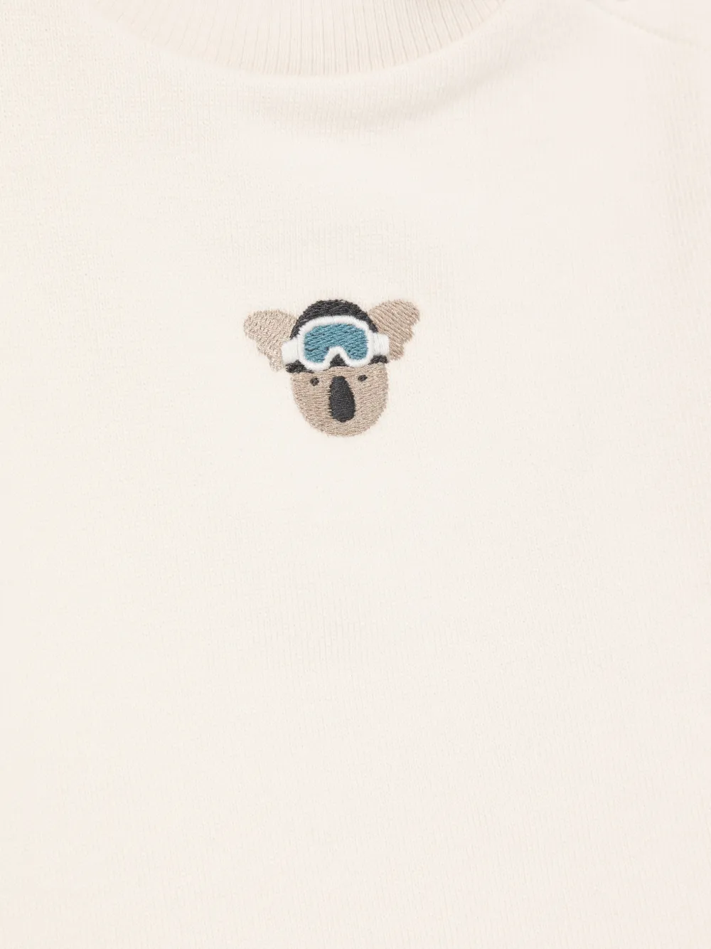 Donsje T-shirt met geborduurde koala Beige