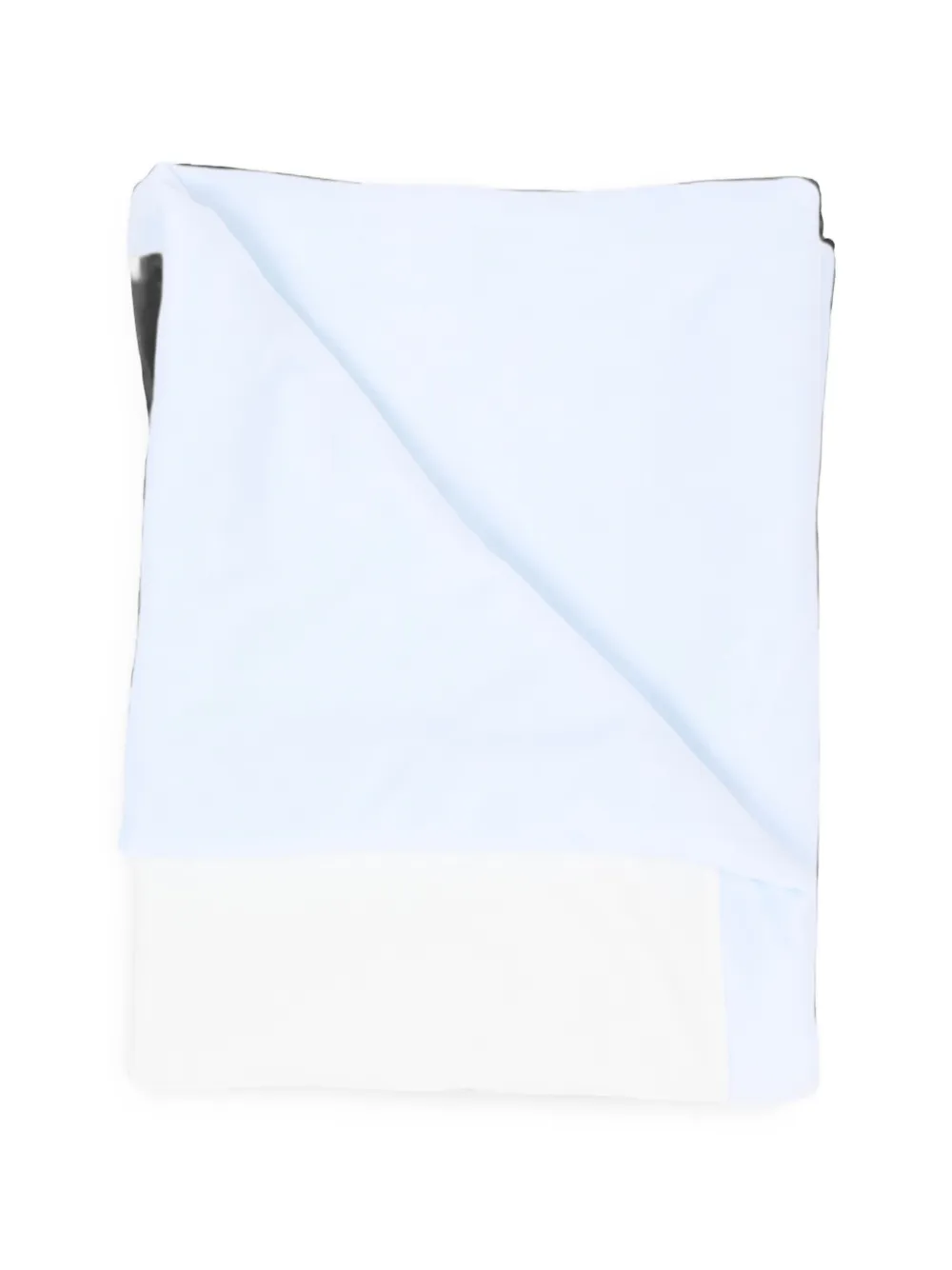Little Bear logo-embroidered blanket - Toni neutri