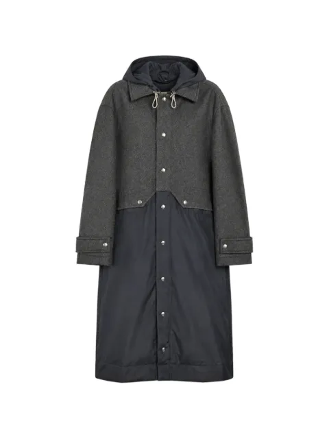 Plan C layered hooded coat