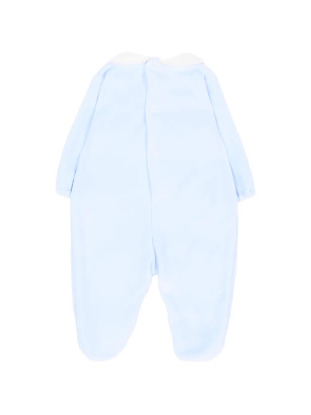 Little Bear Pyjama met Peter Pan-kraag en beer-patch Blauw