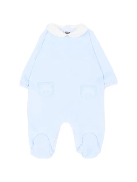 Little Bear bear-patch Peter Pan collar pajamas