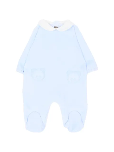 Little Bear bear-patch Peter Pan collar pajamas