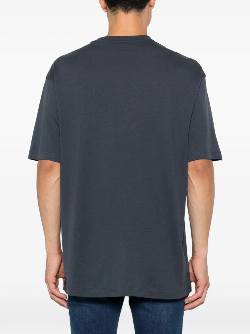 BOSS T-shirt met grafische print Blauw