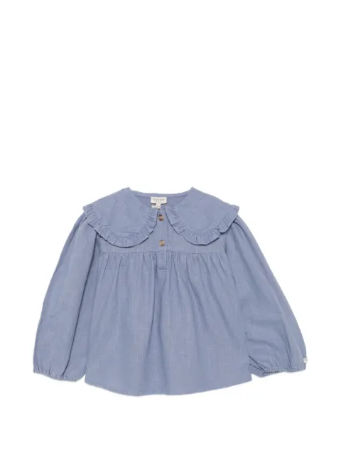 Donsje Thewa ruffled peter pan collar blouse