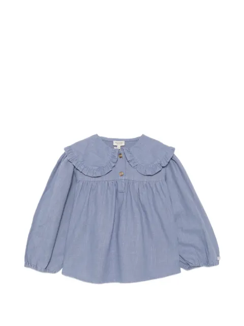 Donsje Thewa ruffled peter pan collar blouse