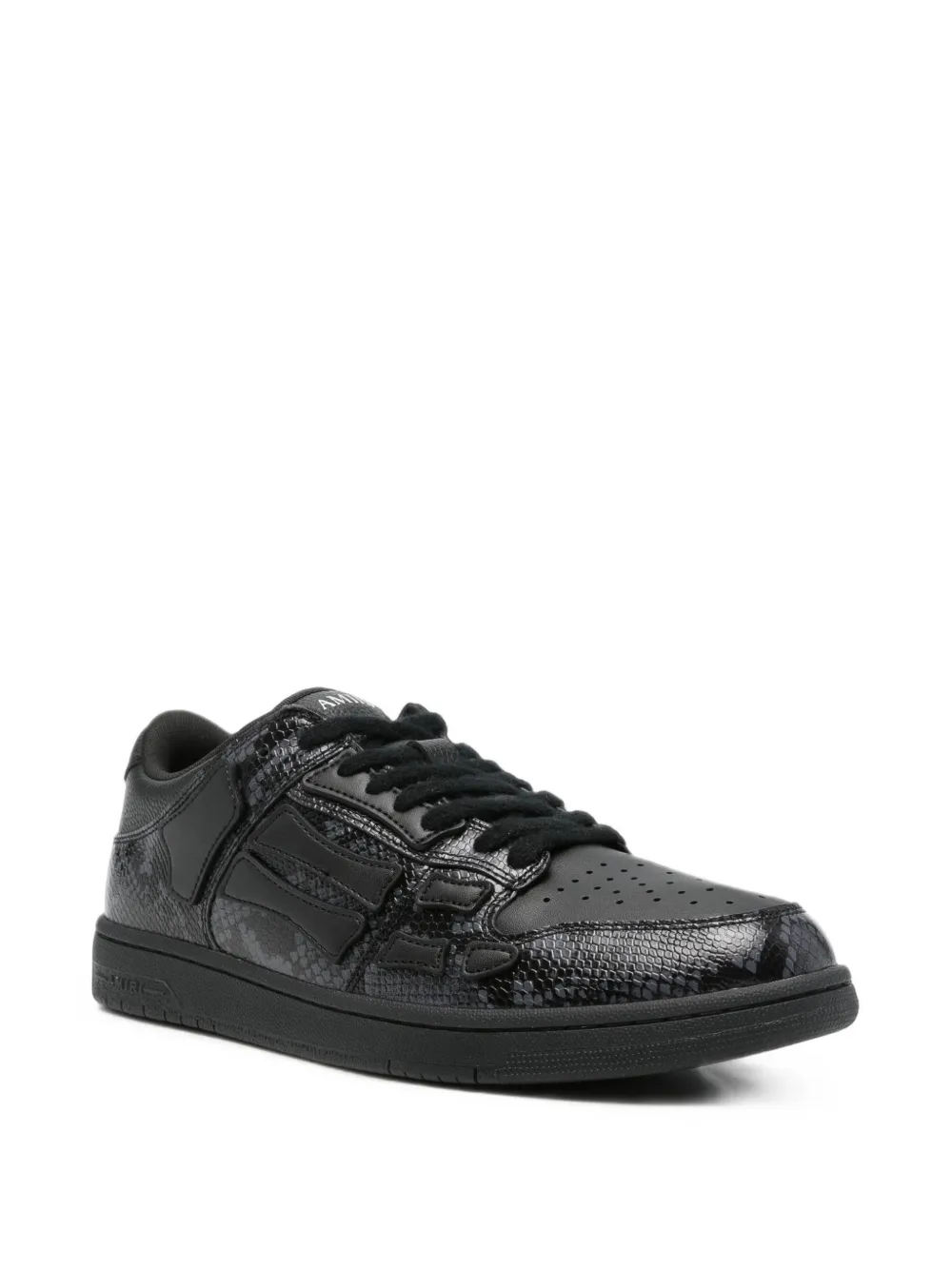 AMIRI Skeltop snakeskin-effect sneakers Zwart