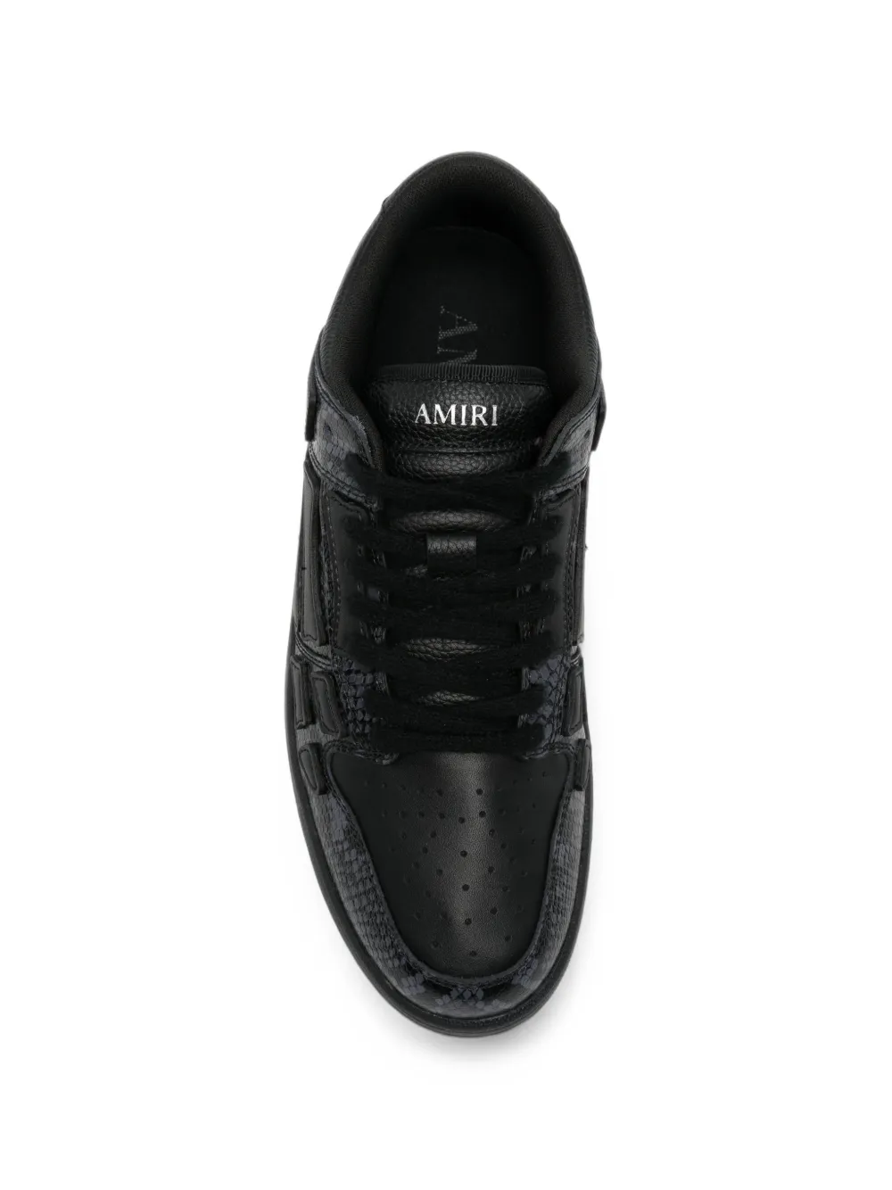 AMIRI Skeltop snakeskin-effect sneakers Zwart