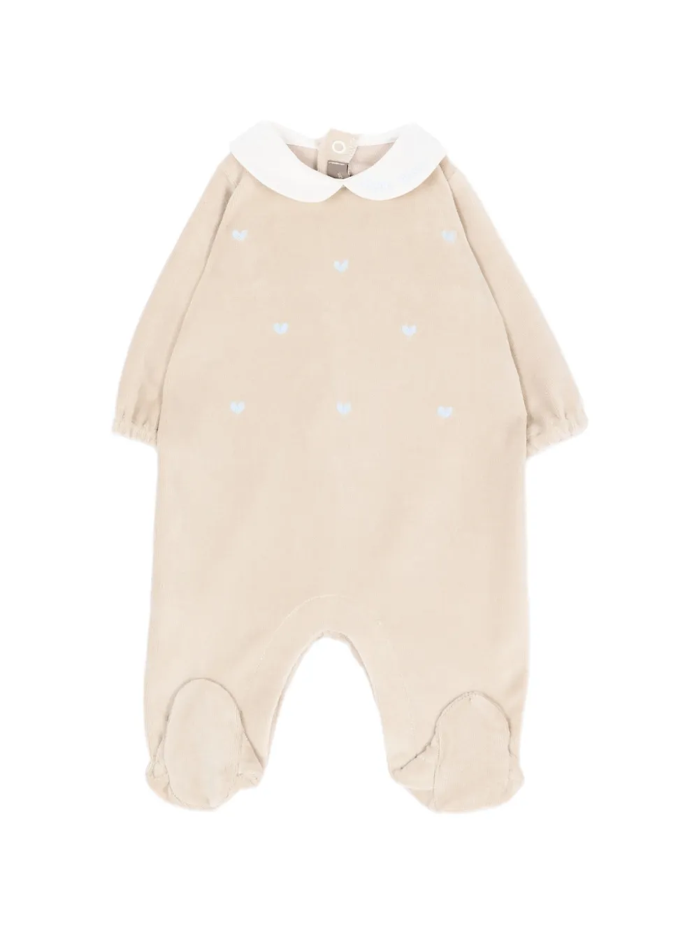 Little Bear heart-embroidered Peter Pan collar pajamas - Toni neutri