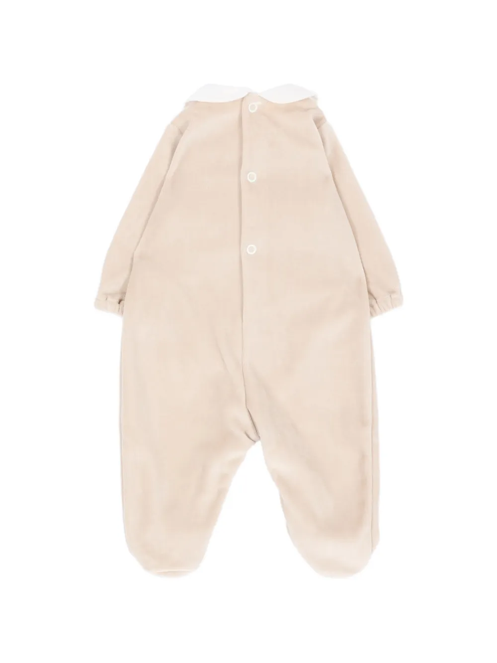 Little Bear Pyjama met Peter Pan kraag en borduurwerk Beige
