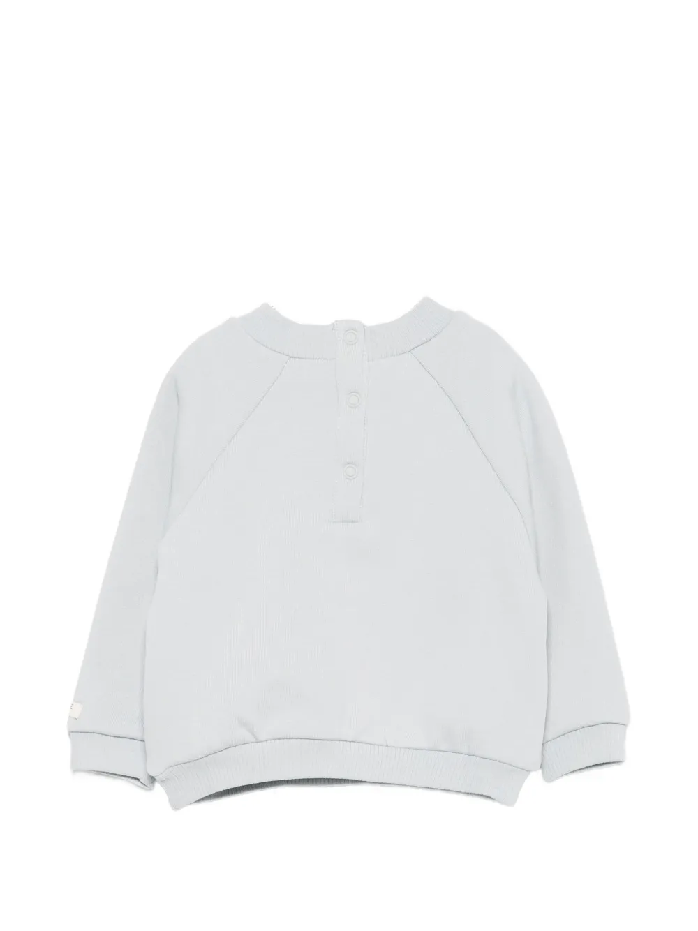 Donsje Trui met raglan mouwen en beerpatch Blauw