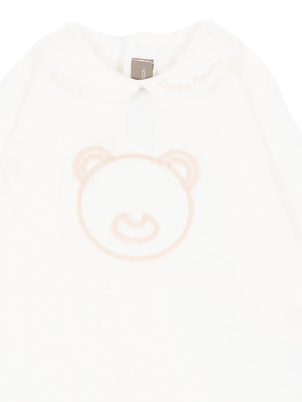 Little Bear-motif long-sleeve pajamas Wit