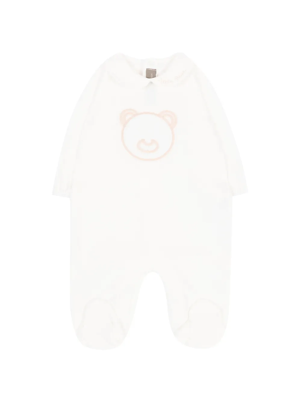 Little Bear bear-motif long-sleeve pajamas - Bianco